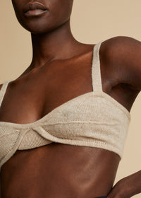 Eda bralette in cashmere - Husk