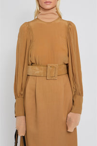 Blouse Eden à manches longues - Camel