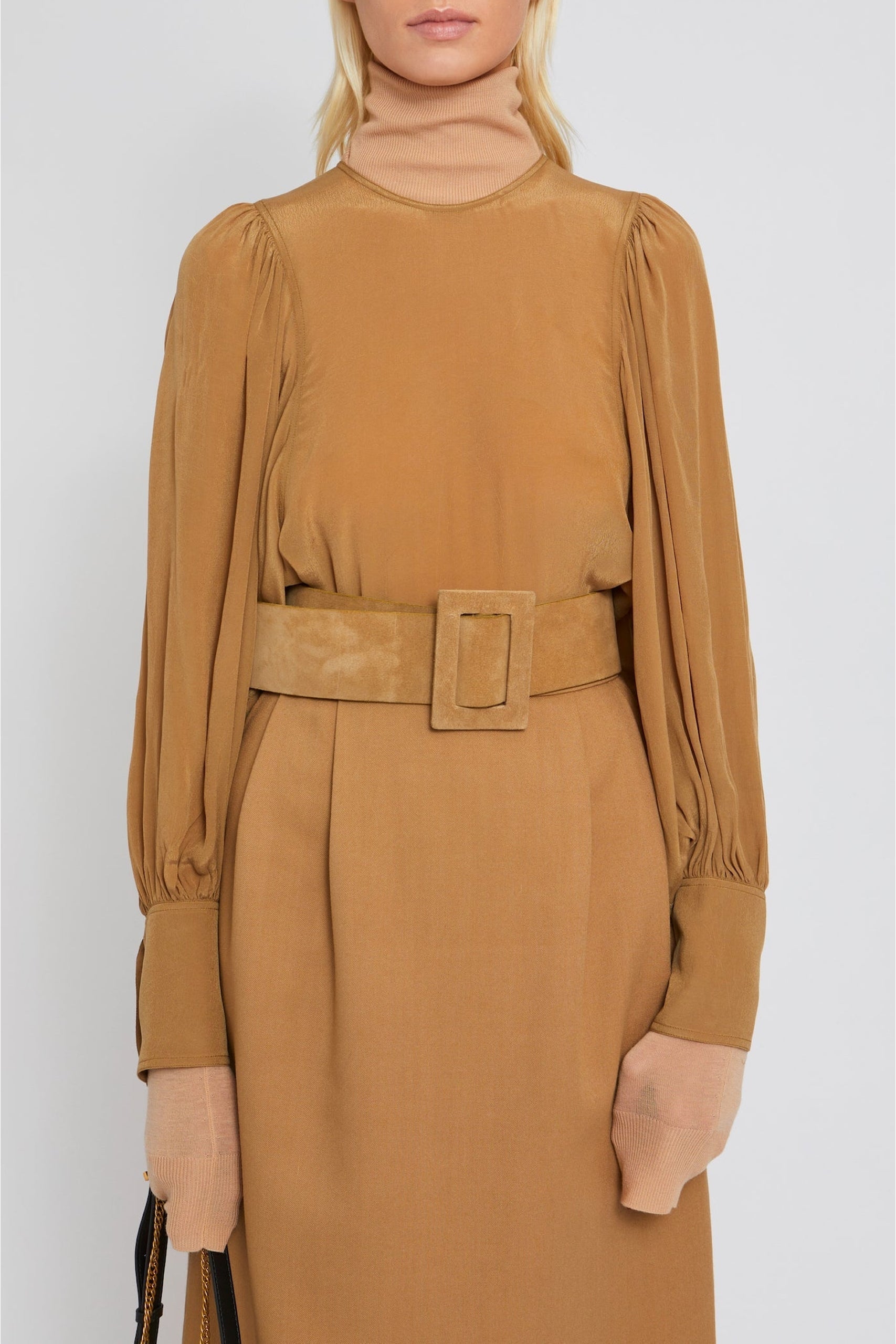 Blouse Eden à manches longues - Camel