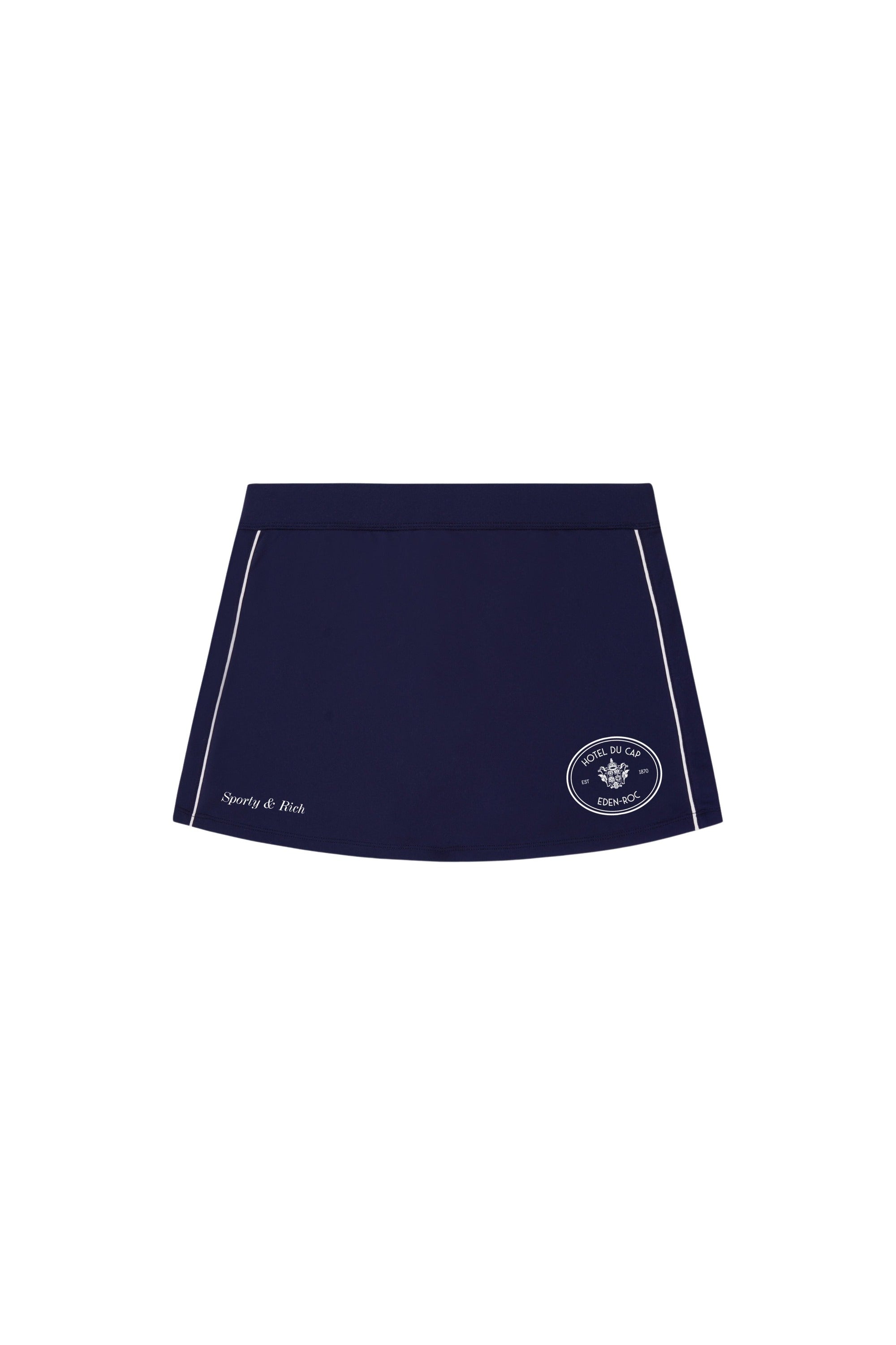 Eden Crest Court Skirt - Navy & White