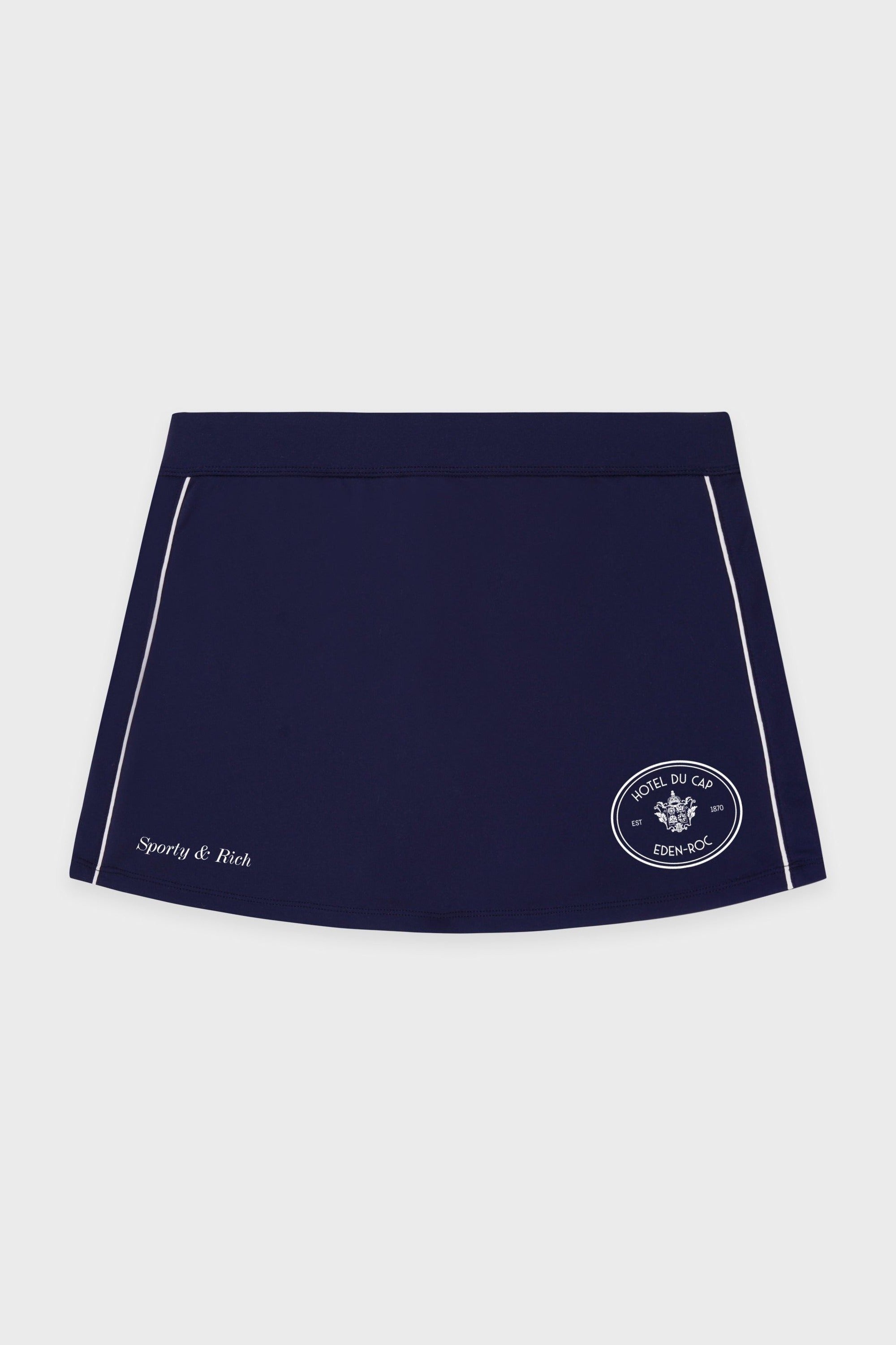 Eden Crest Court Skirt - Navy & White
