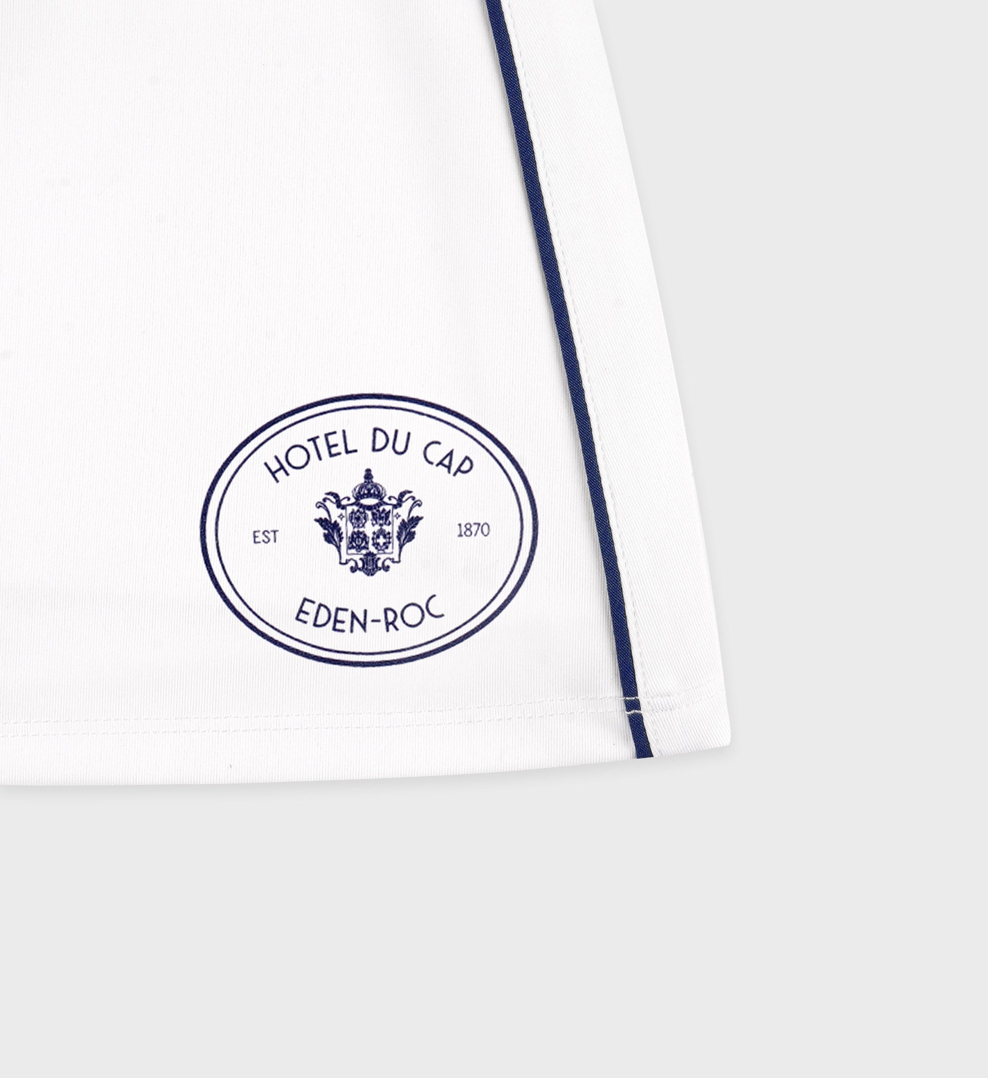 Jupe Eden Crest à liseré - White & Dark Navy