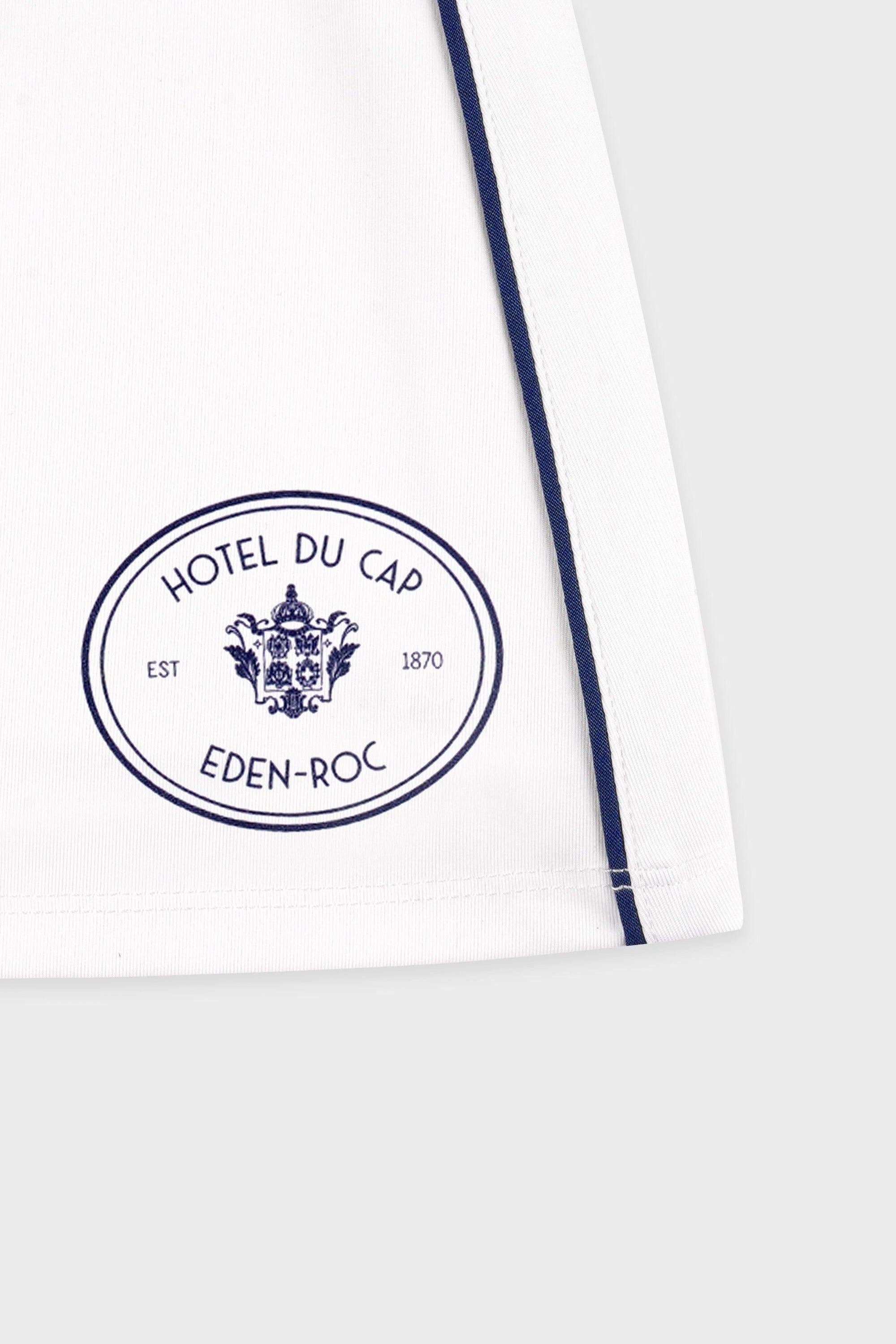 Jupe Eden Crest à liseré - White & Dark Navy