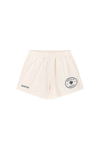Short Eden Crest à broderie - Cream