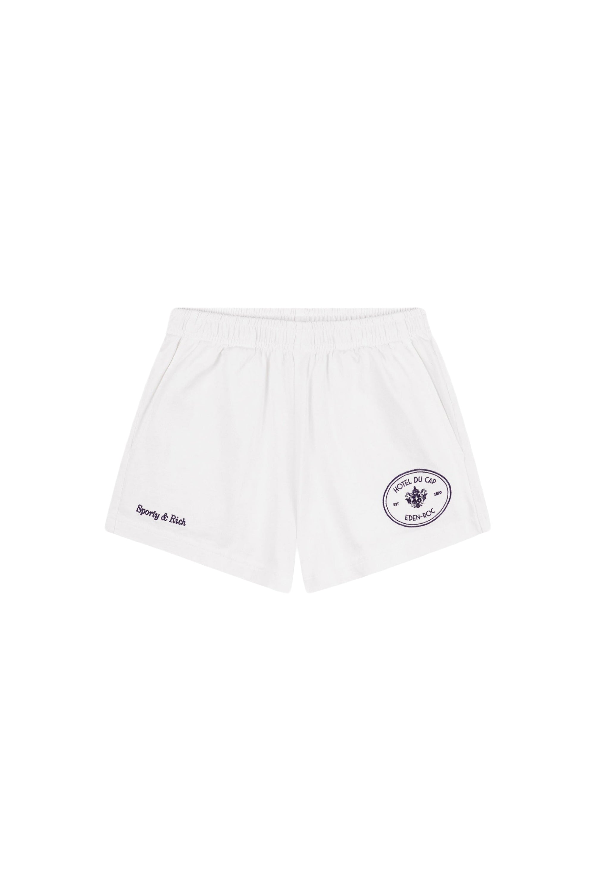 Short Eden Crest à broderie - White