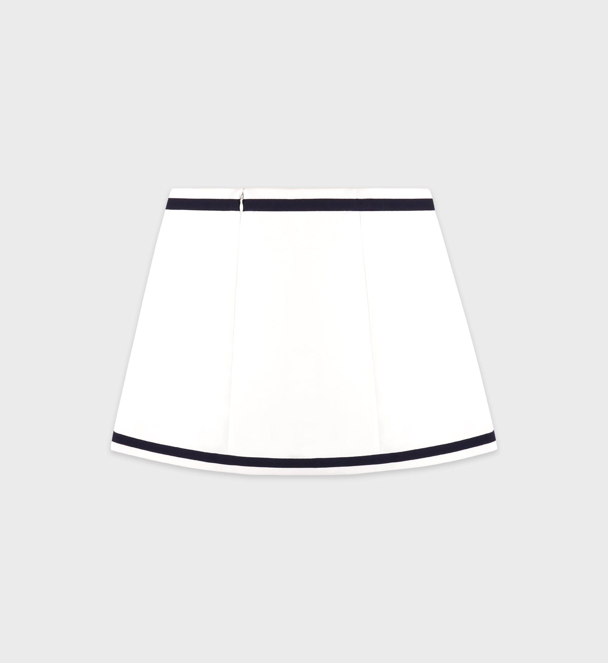 Jupe Eden Crest à broderie - White & Dark Navy