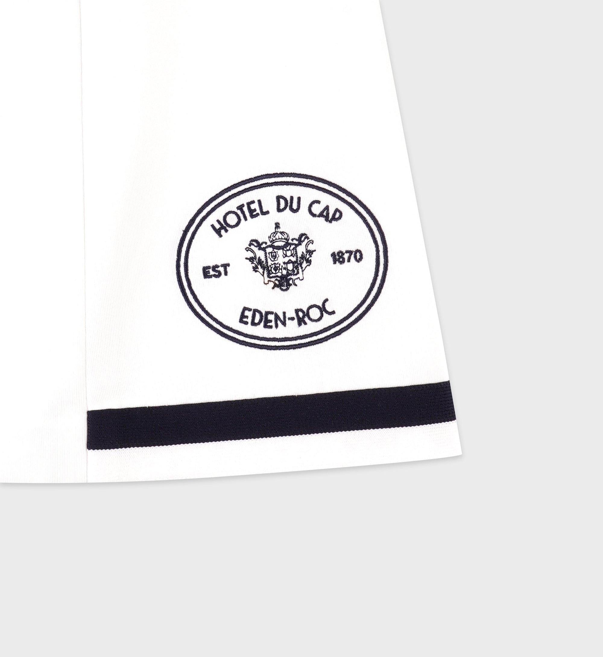Jupe Eden Crest à broderie - White & Dark Navy