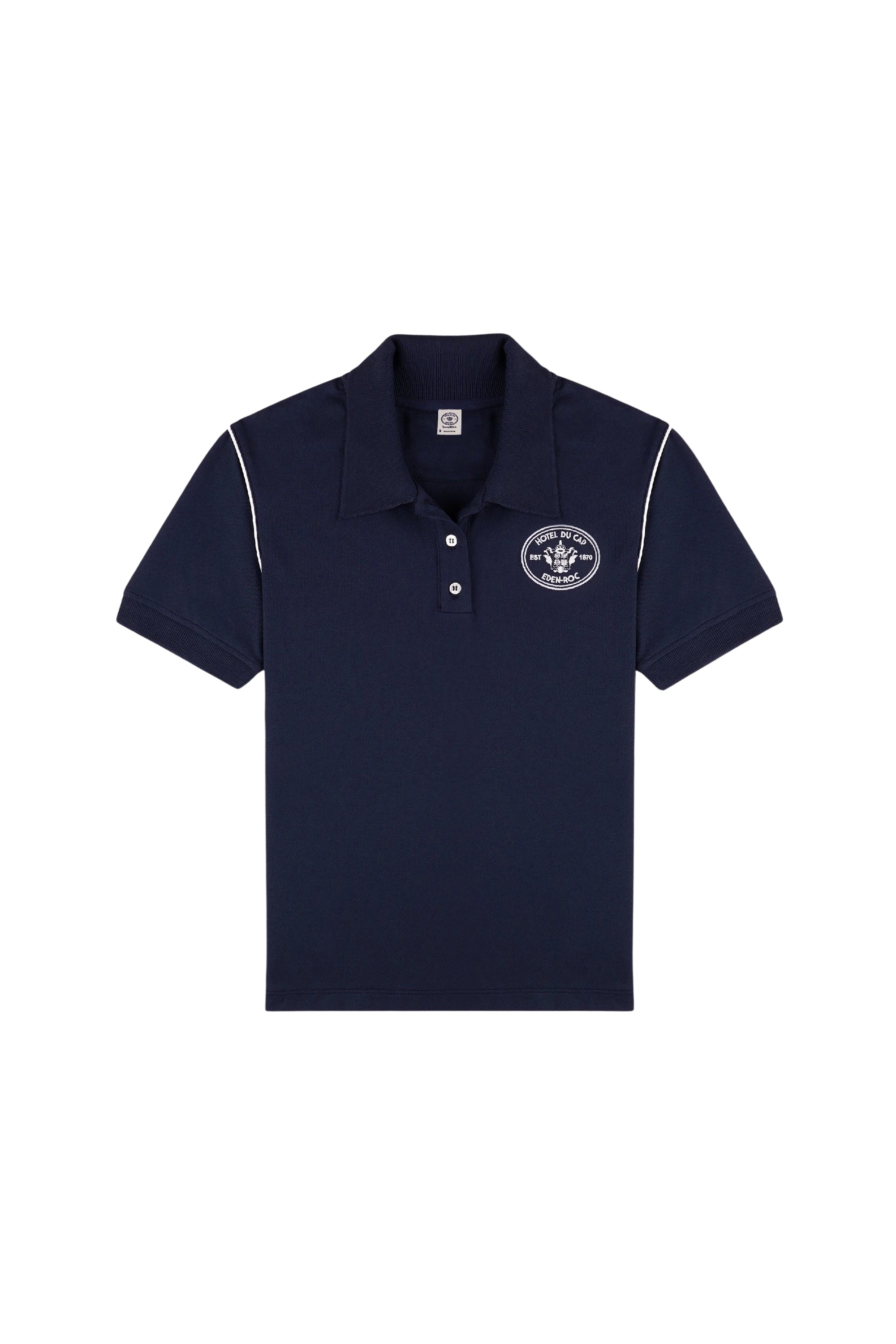 Polo Eden Crest à broderie - Dark Navy & White