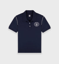 Eden Crest Embroidered Pique Polo - Navy & White