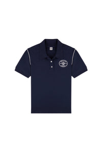 Eden Crest Embroidered Pique Polo - Navy & White