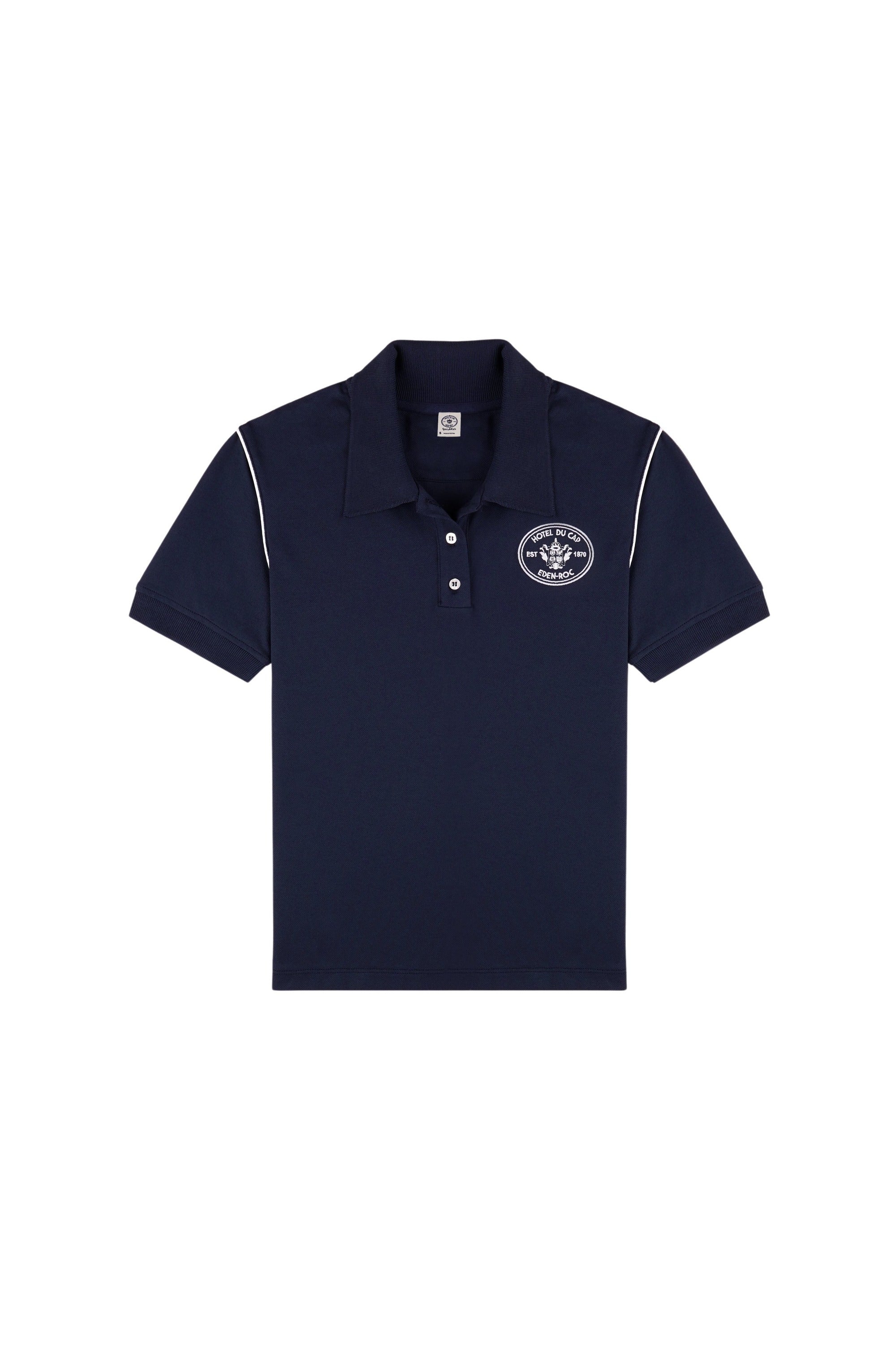 Eden Crest Embroidered Pique Polo - Navy & White