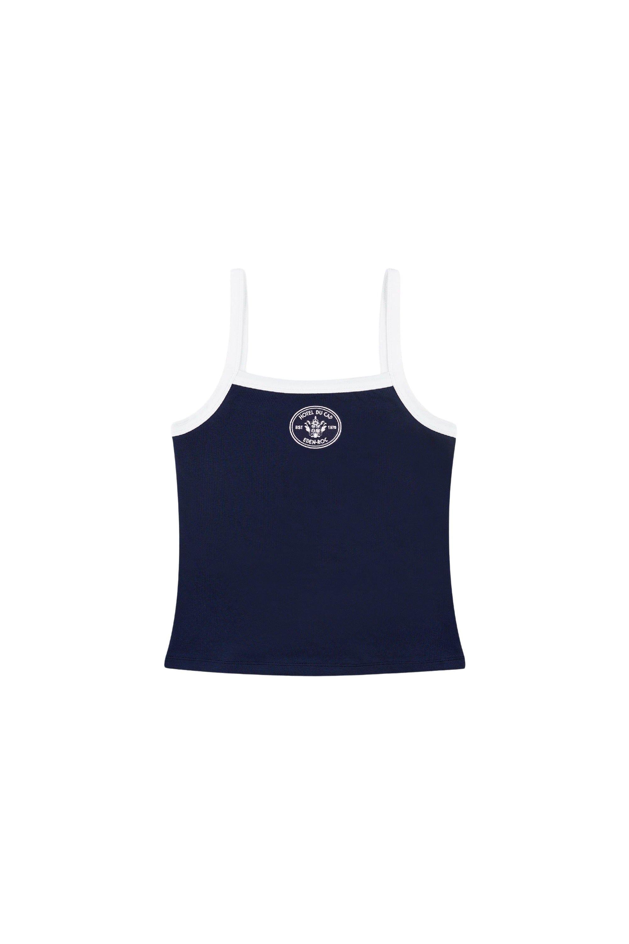 Eden Crest tank top with embroidery - Dark Navy & White