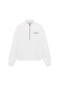 Pull à col zippé Eden Crest - Blanc