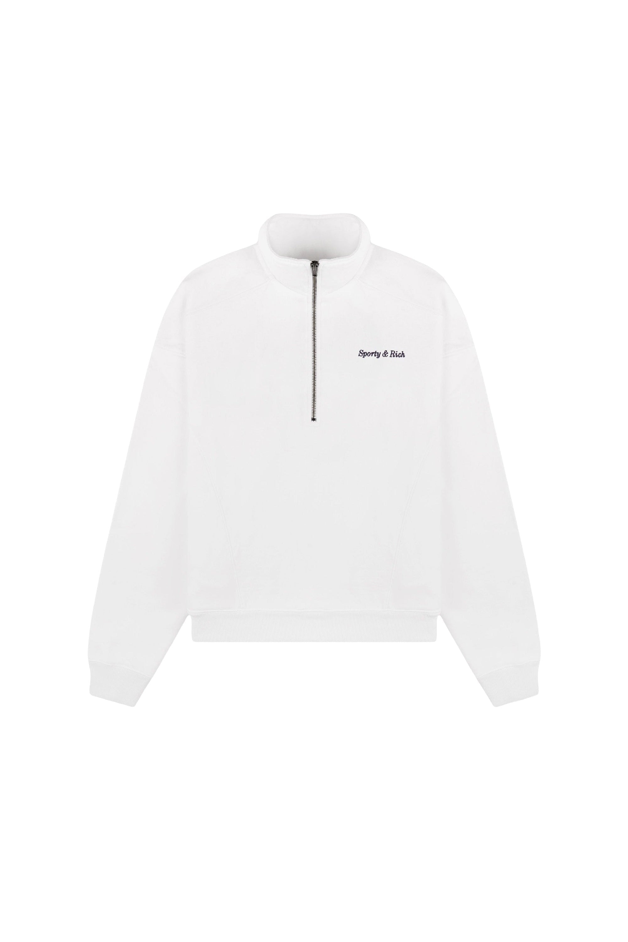 Sweatshirt Eden Crest à broderie - White