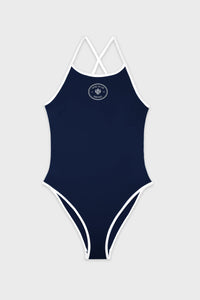 Eden Crest One Piece Swimsuit - Navy & White