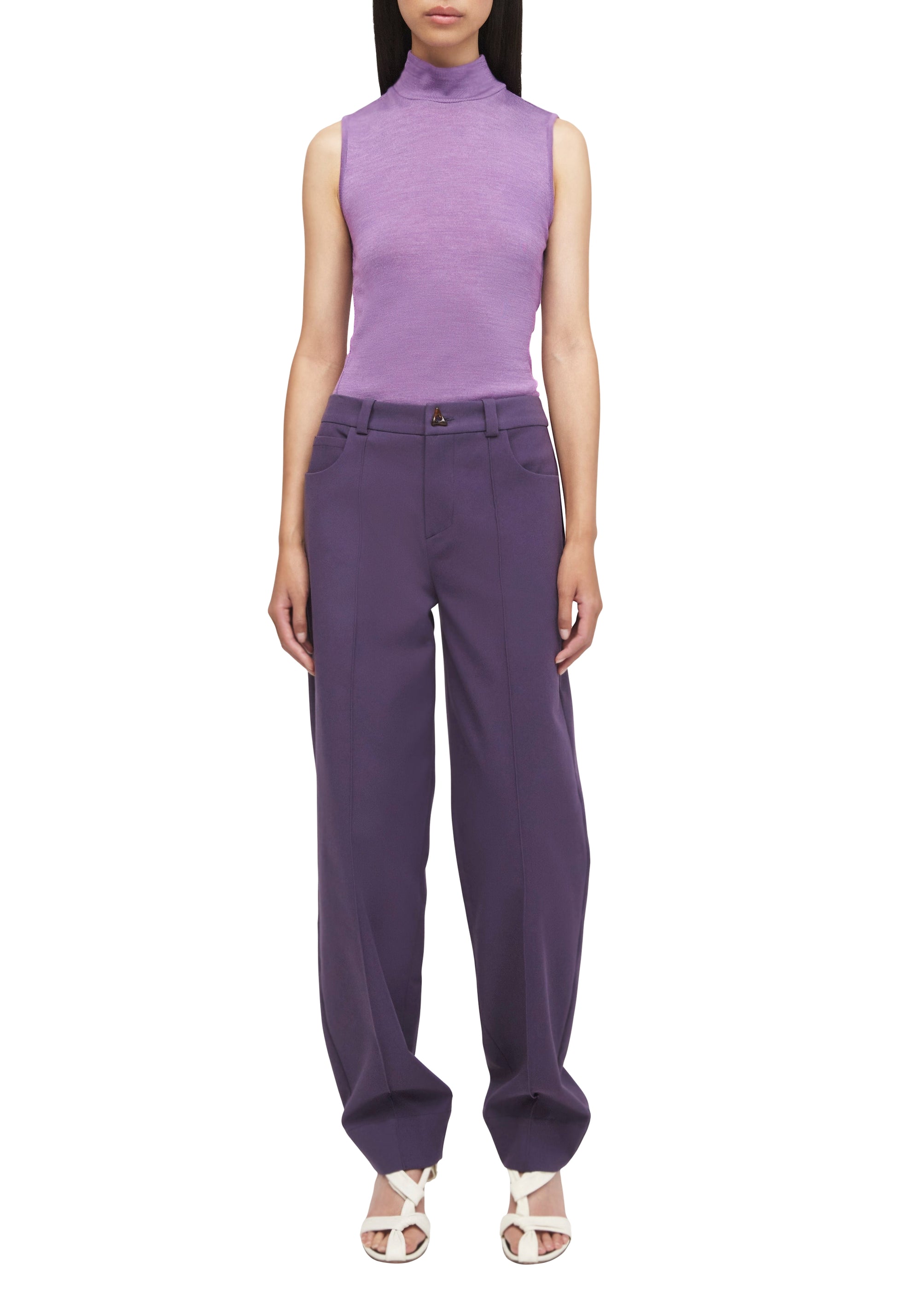 Pantalon de costume Edge - Aubergine