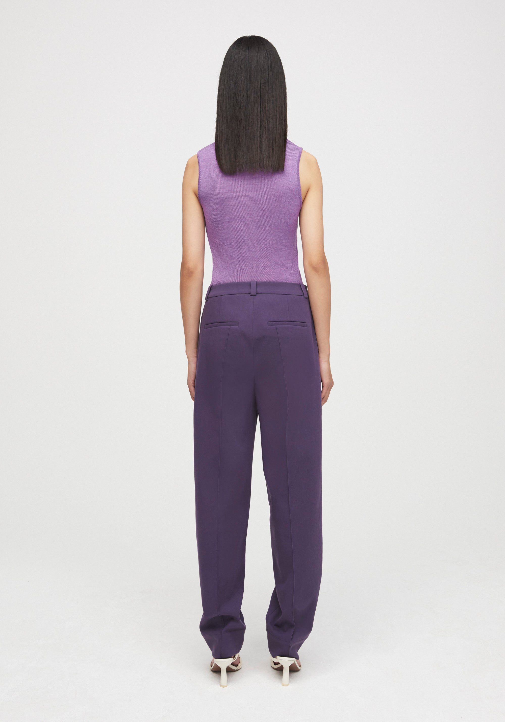 Pantalon de costume Edge - Aubergine