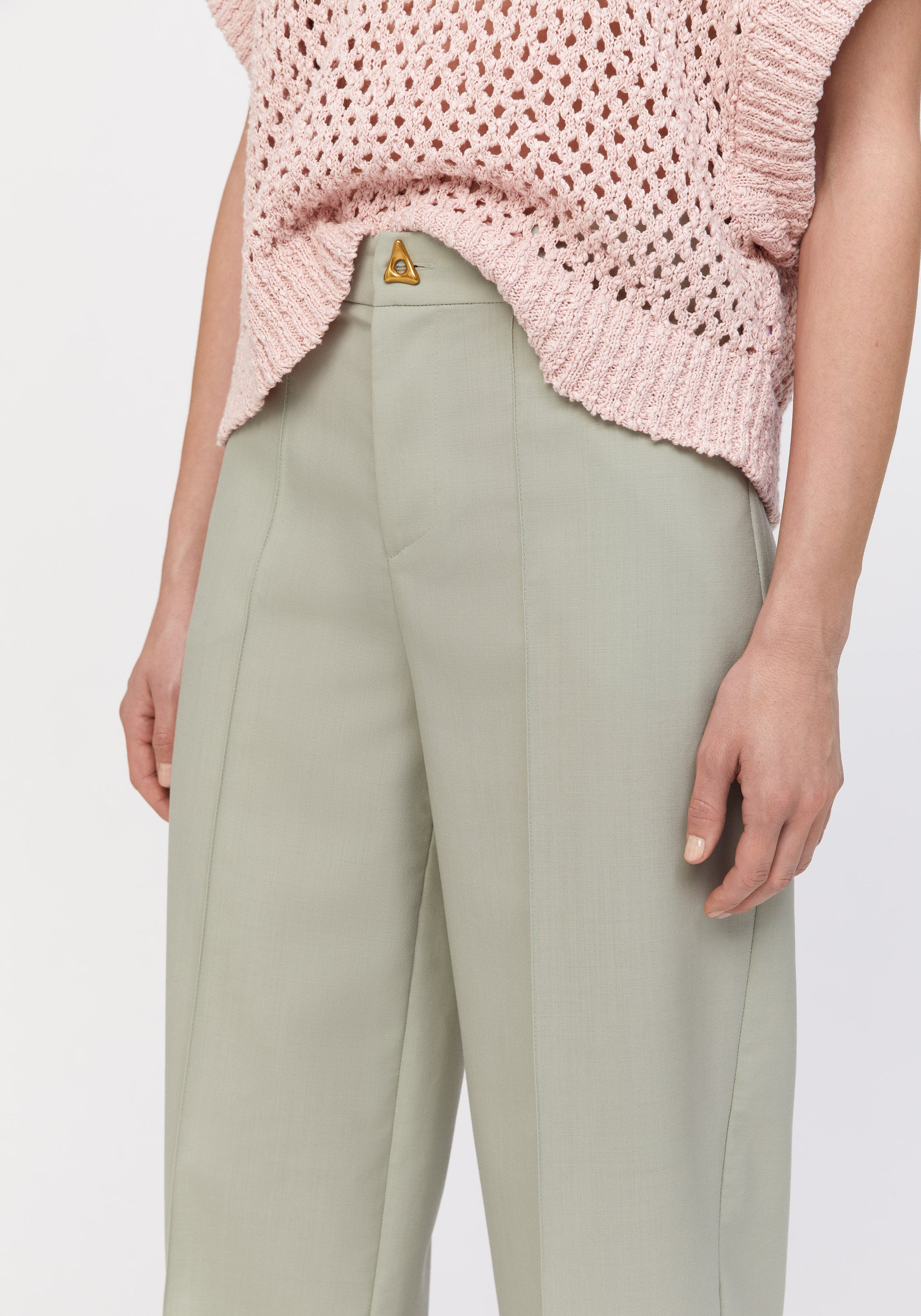 Pantalon Edge fuselé en laine - Herb