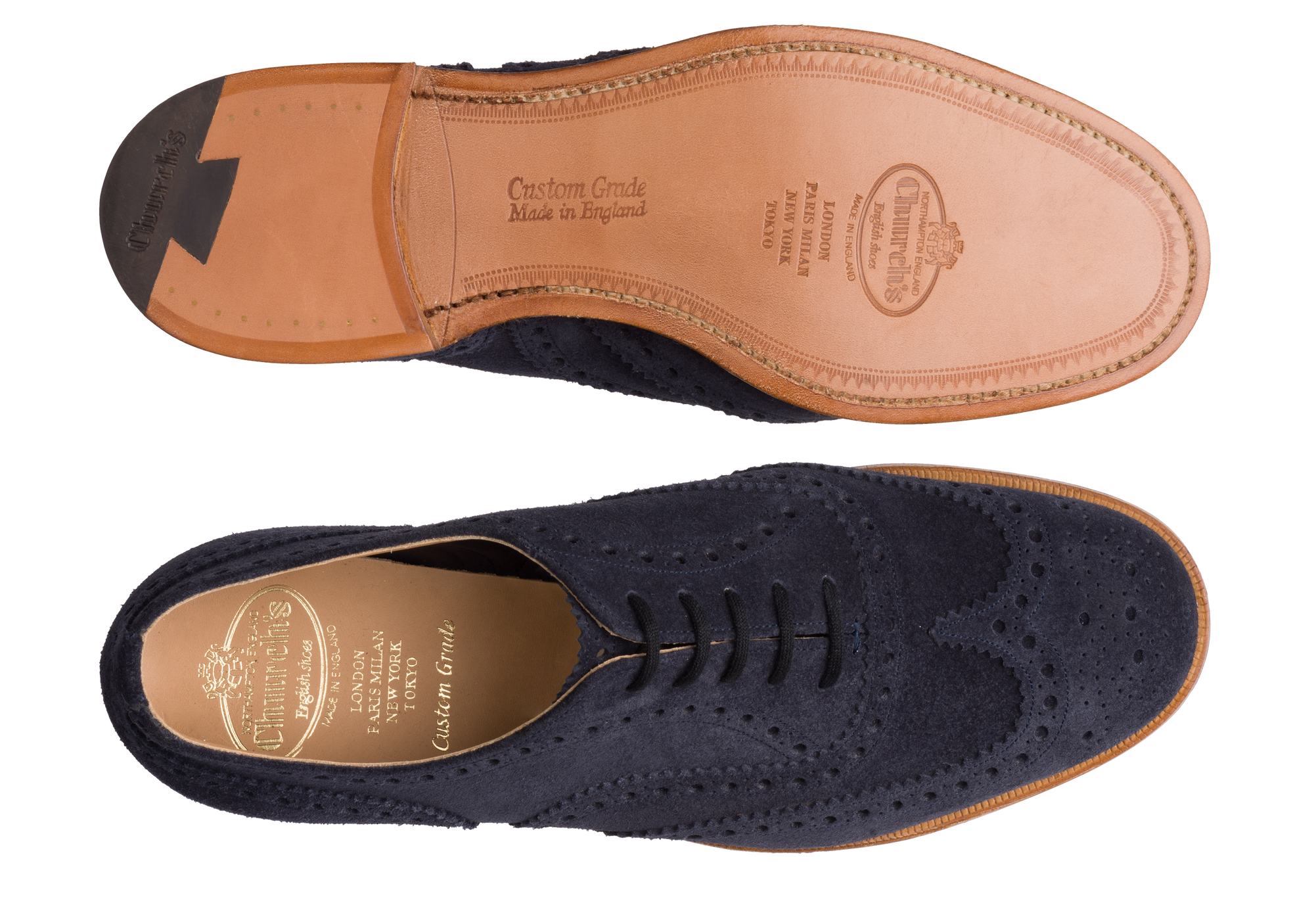 Richelieus Oxford Burwood - Bleu marine Castoro