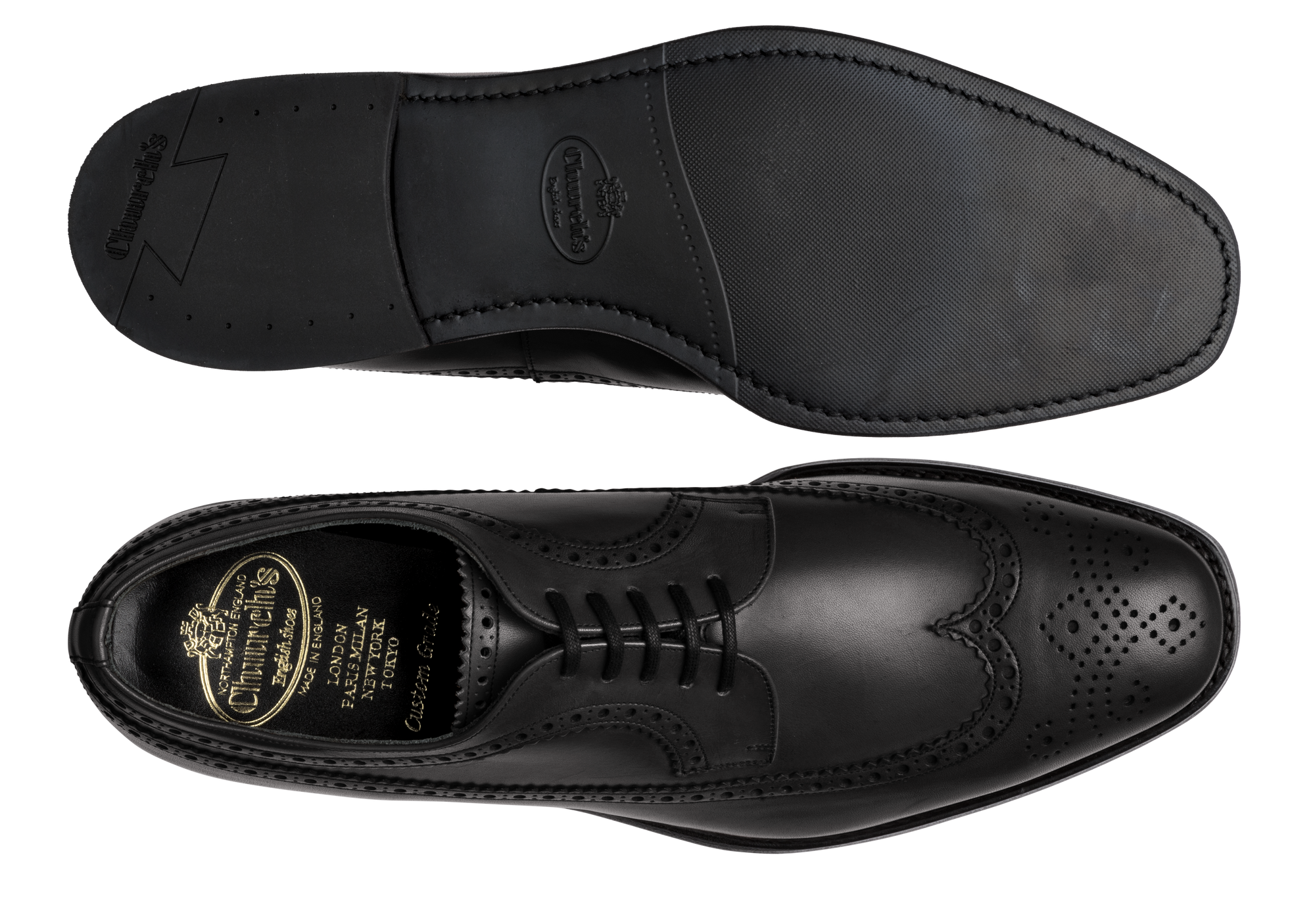 Derbies Oxford Portmore - Noir lisse Naturel