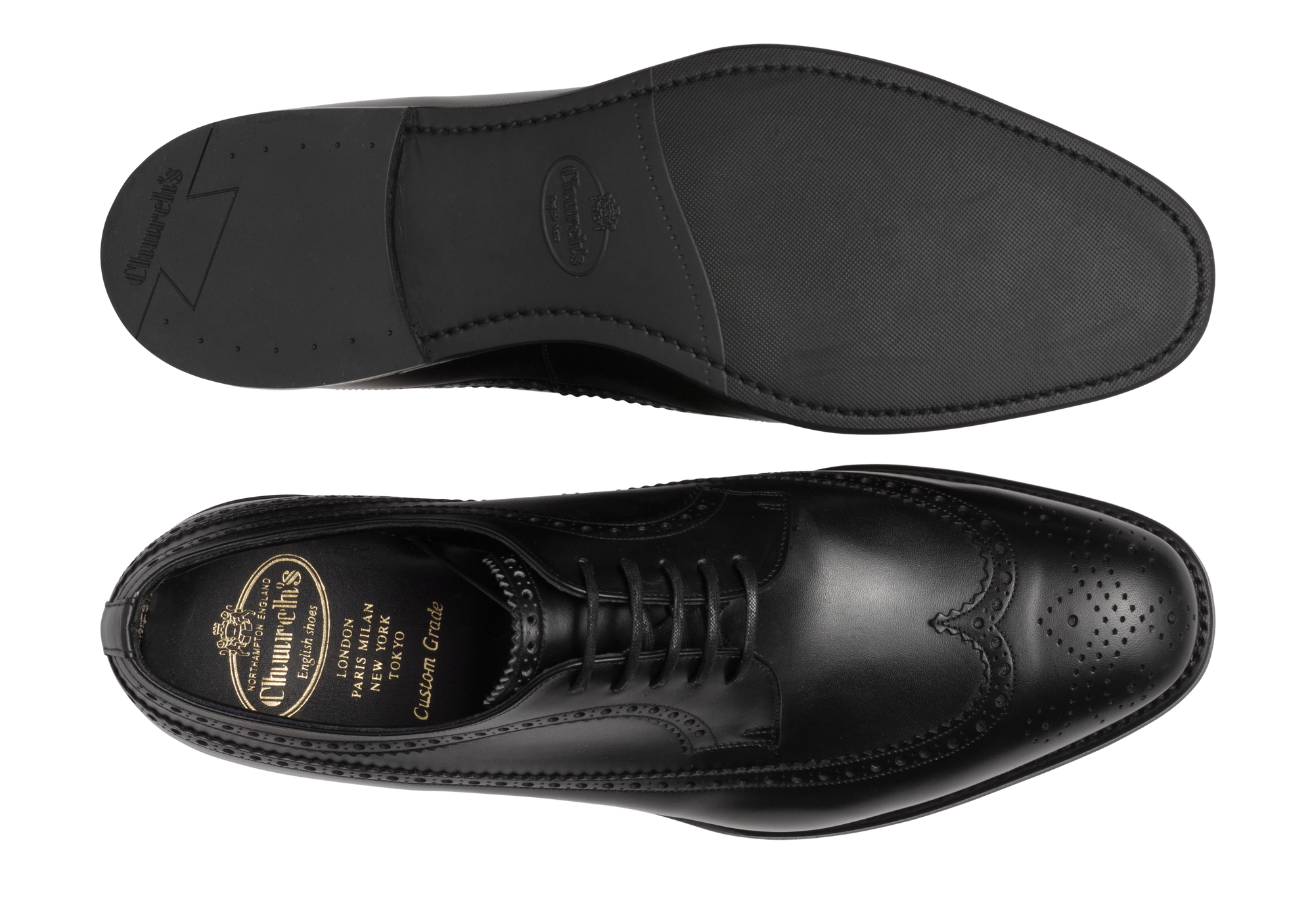 Portmore Oxford Derbies - Natural Black