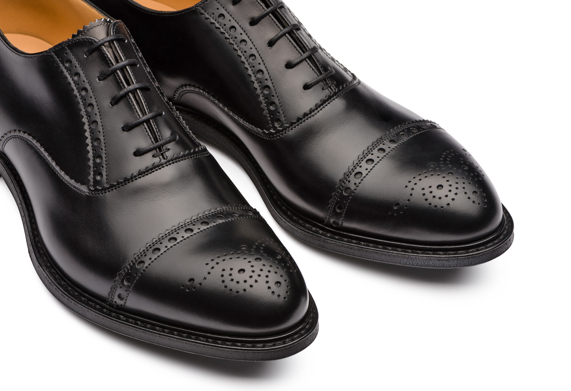 Oxford Waltham Richelieu - Natural Black