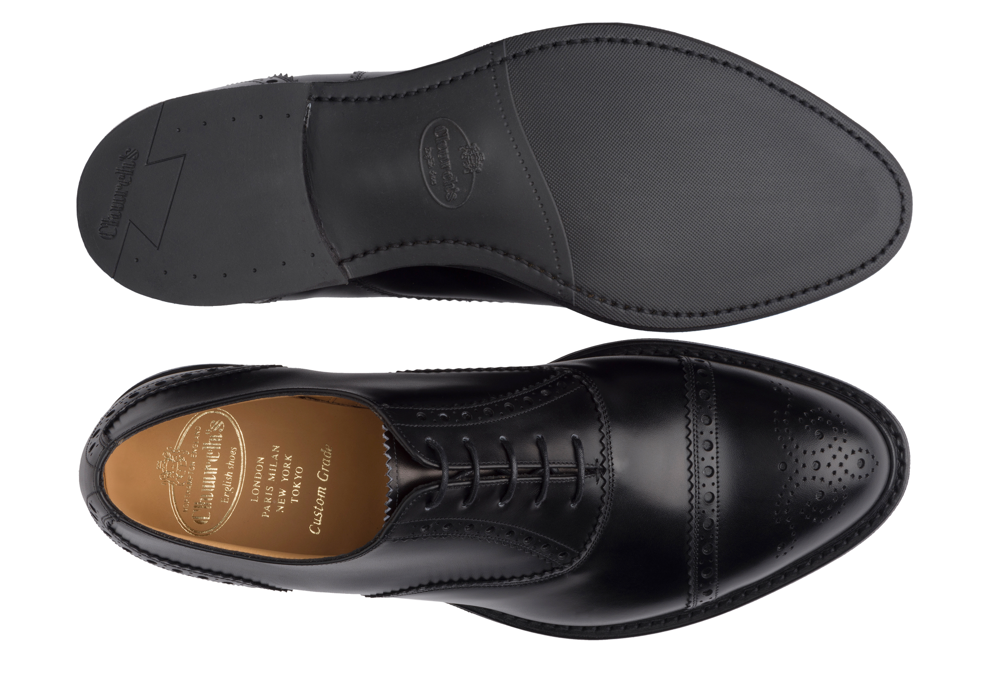 Oxford Waltham Richelieu - Natural Black