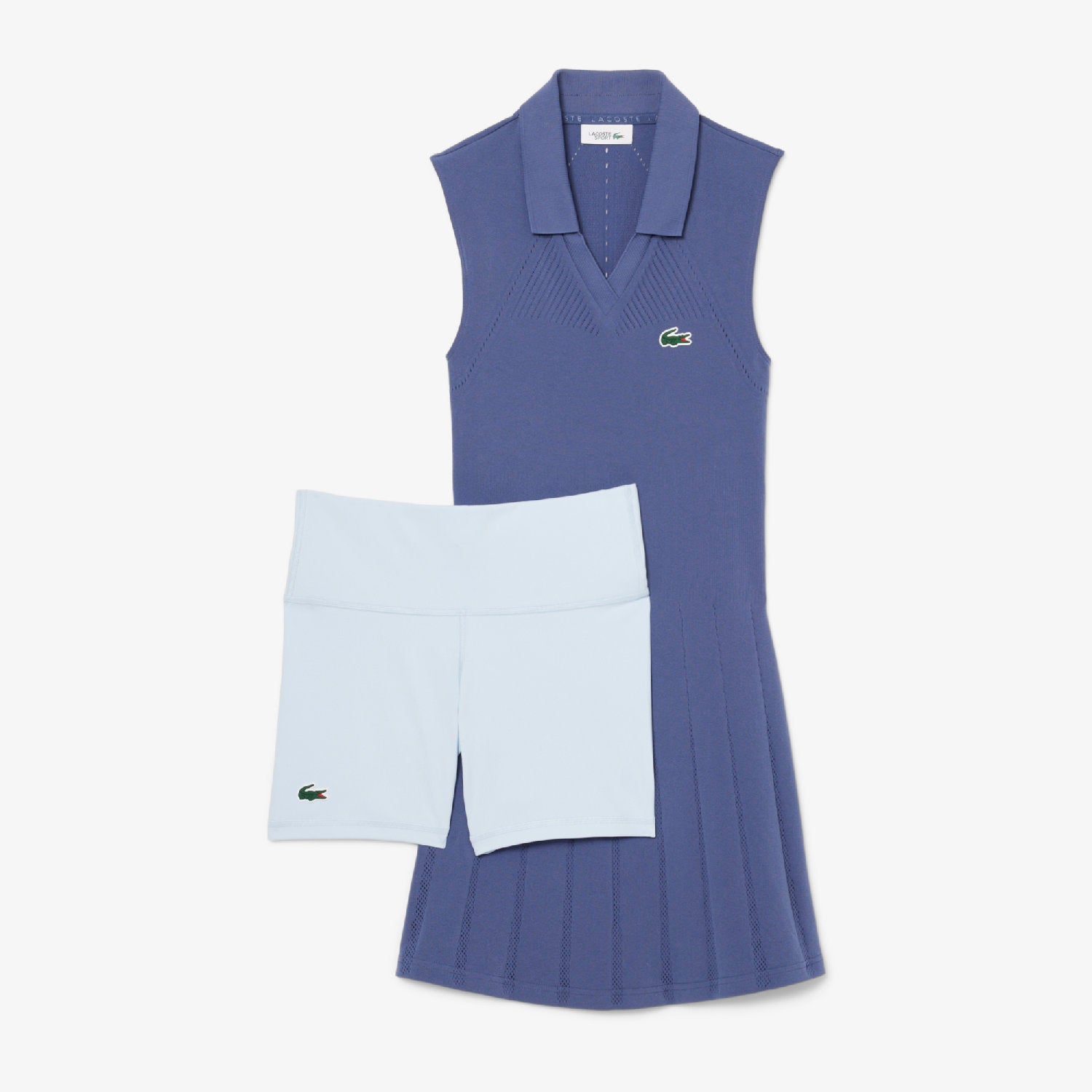 Robe Tennis sans manches plissée en maille - Primevere & Ruisseau