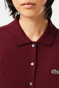 Robe polo décontractée en petit piqué - Noir