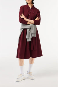 Robe polo décontractée en petit piqué - Noir