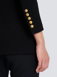 Veste asymétrique à épaule structurée - Noir