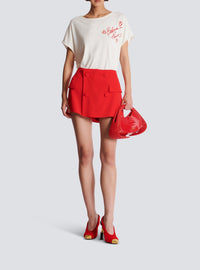 Crepe shorts - Dark Red