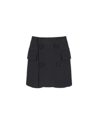Wool shorts - Black