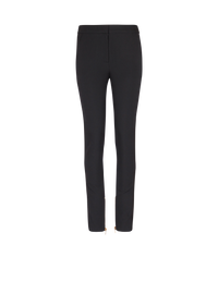 Pantalon slim zippé en grain de poudre - Noir & Noir