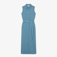 Long Stretch Petit Piqué Polo Dress