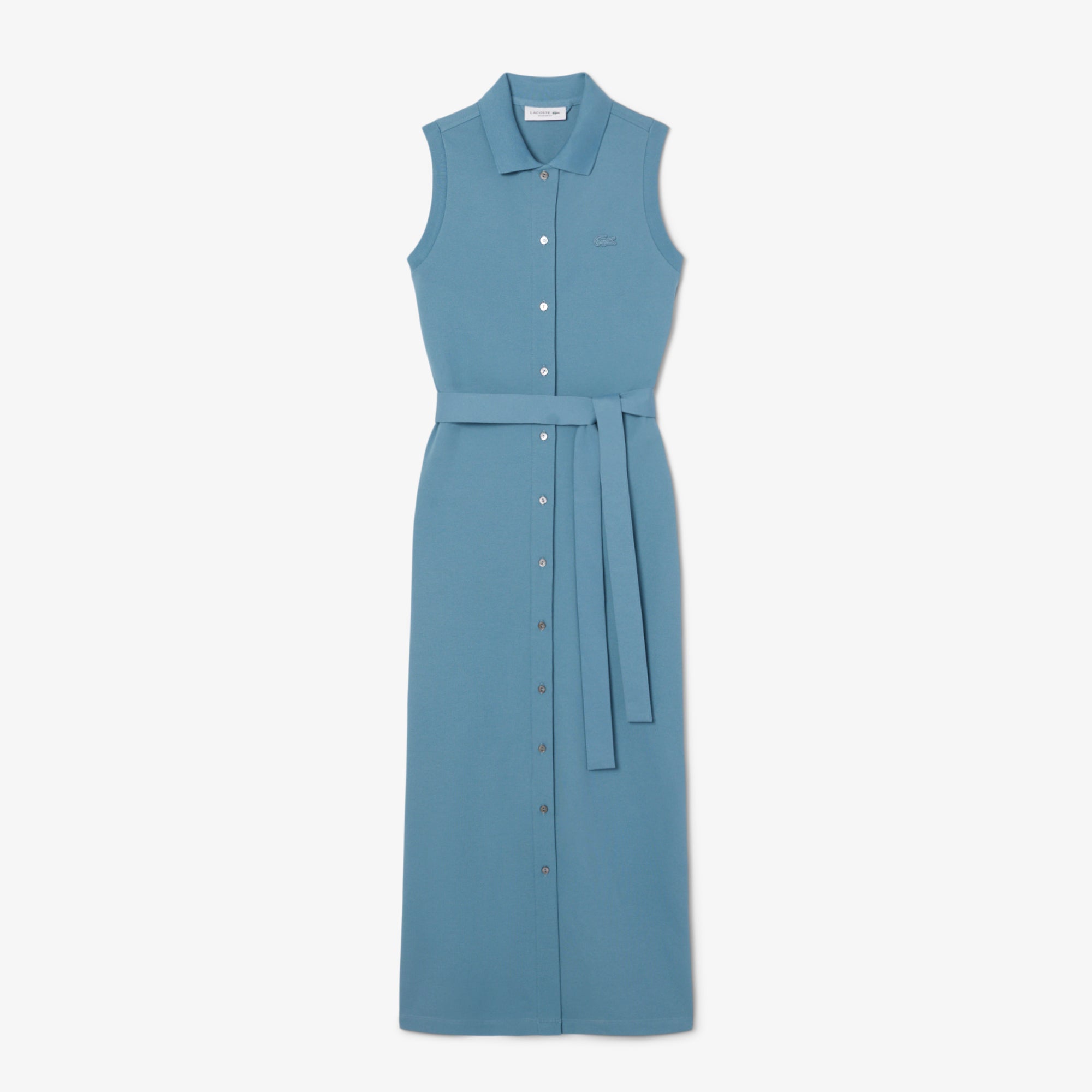 Long Stretch Petit Piqué Polo Dress