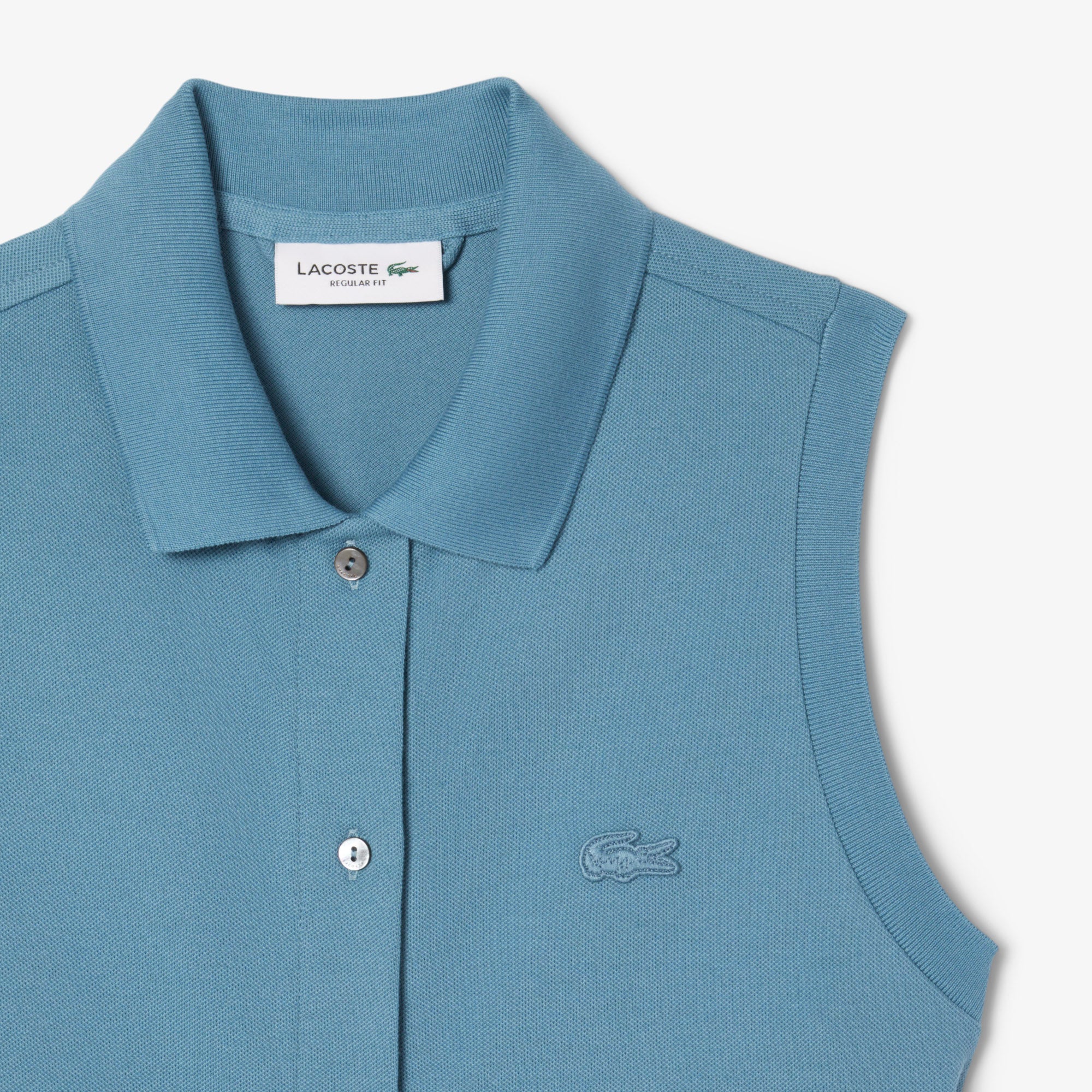 Long Stretch Petit Piqué Polo Dress