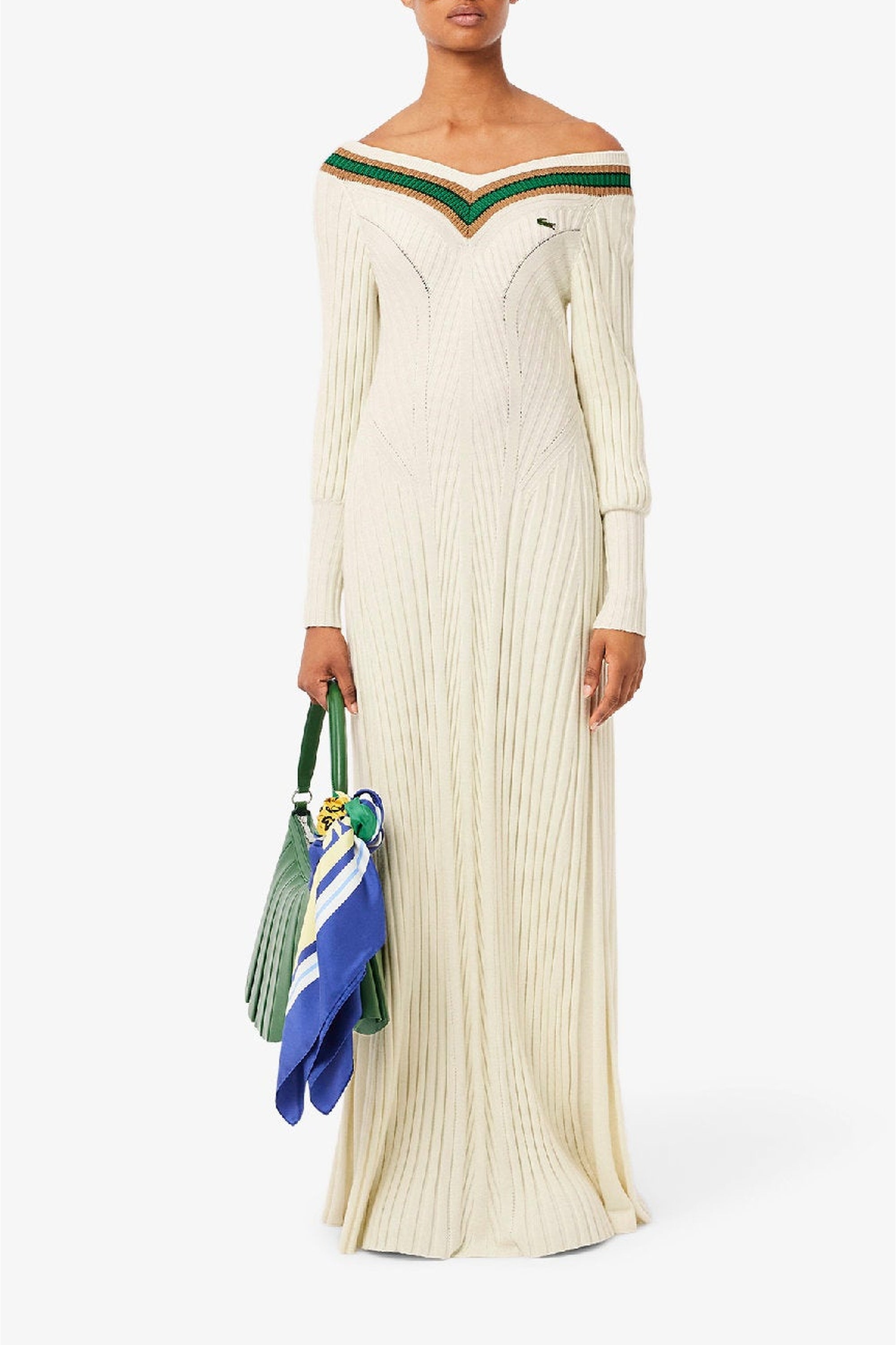 ZDOUBLON_Robe pull longue en laine - Laponie & Multicolor