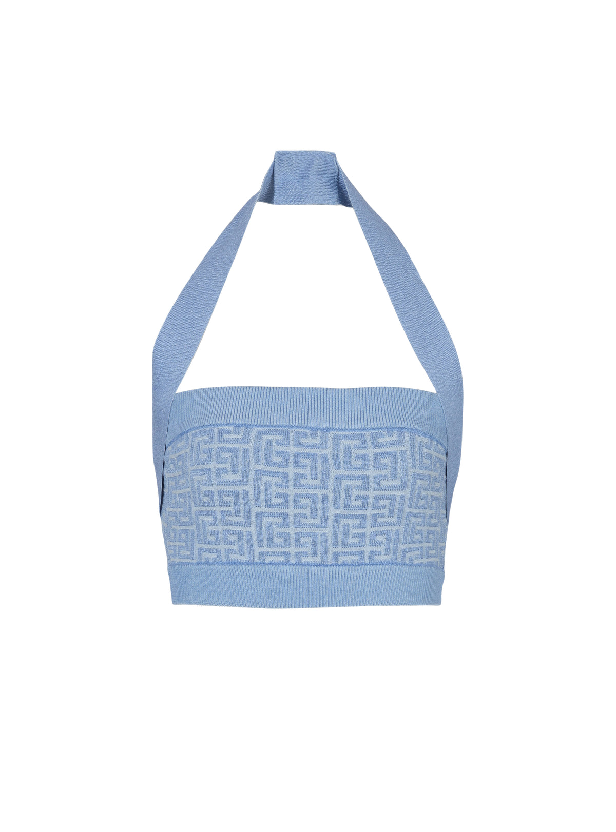 Top dos-nu en maille - Bleu & Bleu Brillant