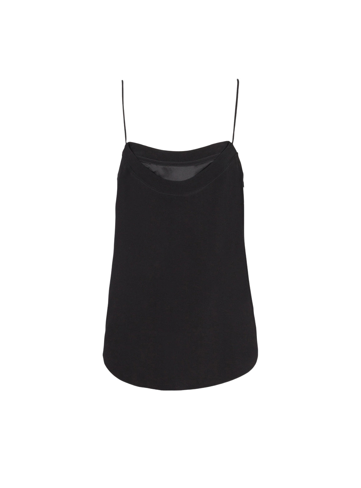 Satin tank top - Noir