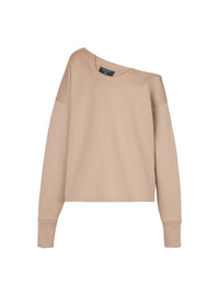 Sweatshirt asymétrique à épaule dénudée - Nude