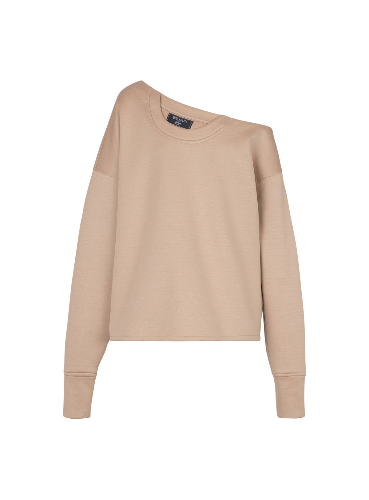 Sweatshirt asymétrique à épaule dénudée - Nude