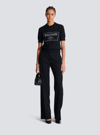 Top bicolore en maille balmain couture - Noir & Blanc
