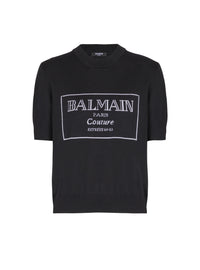 Top bicolore en laine - Noir & Blanc