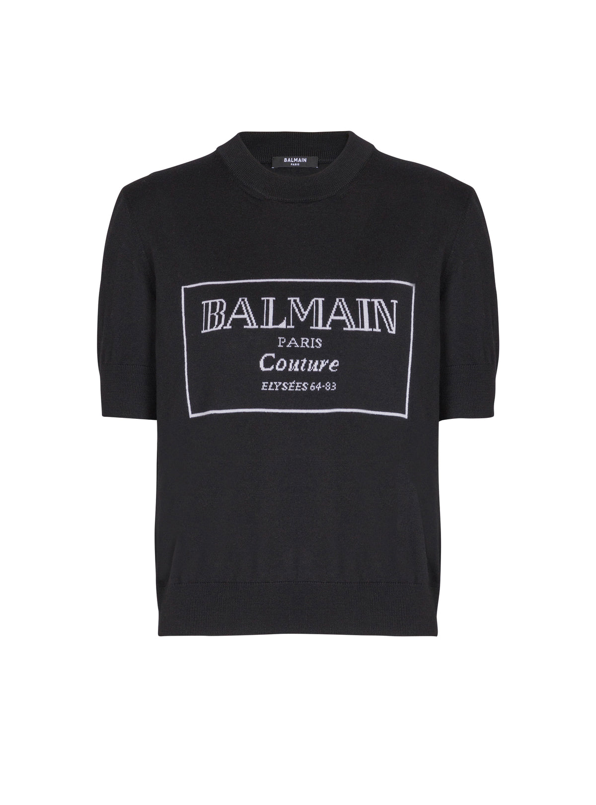 Top bicolore en laine - Noir & Blanc