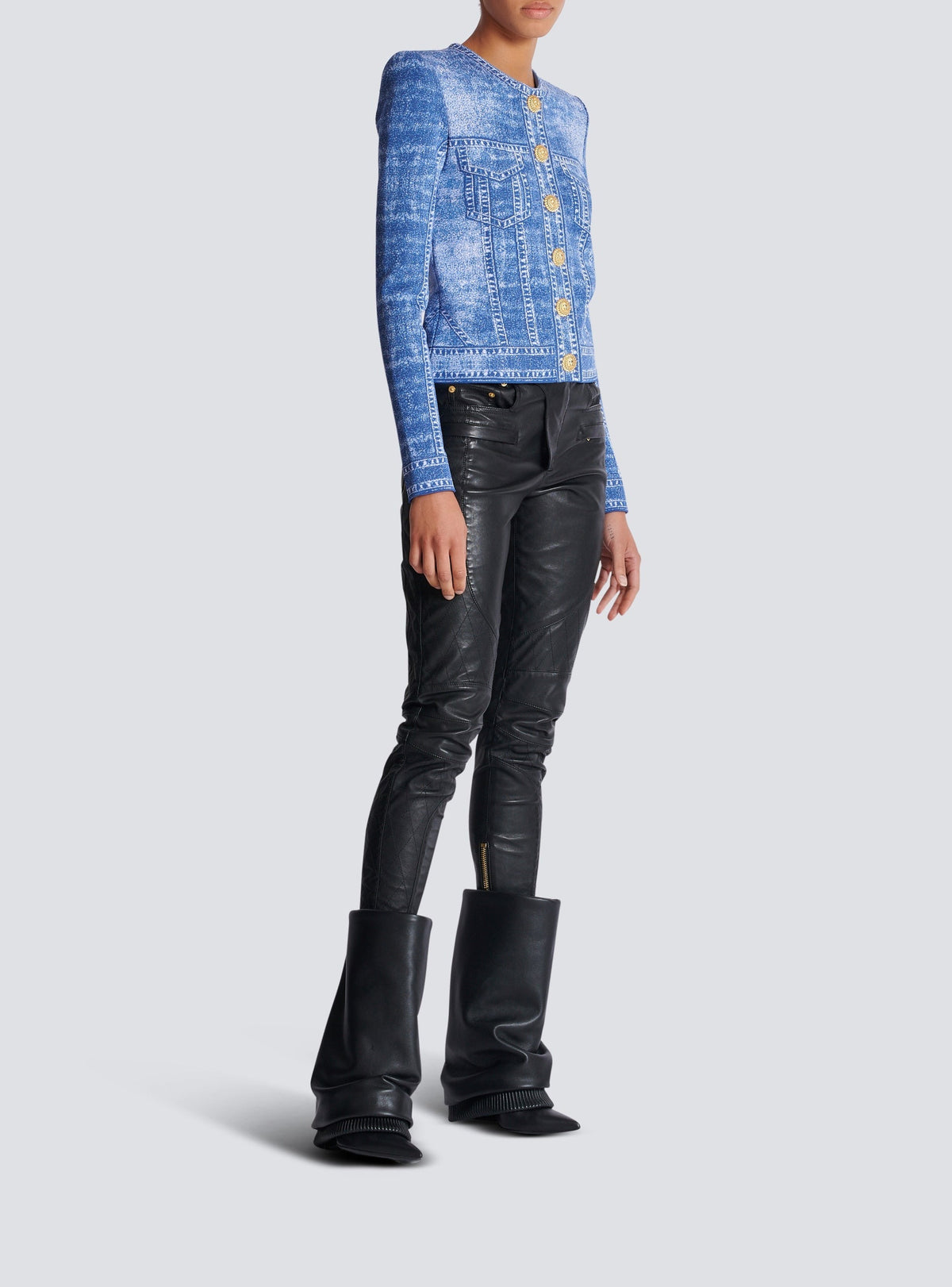 Knit cardigan - Jean Blue