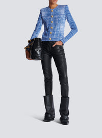 Knit cardigan - Jean Blue