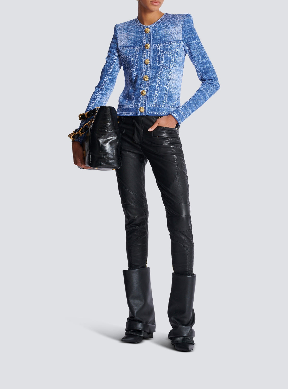Knit cardigan - Jean Blue
