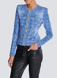 Knit cardigan - Jean Blue