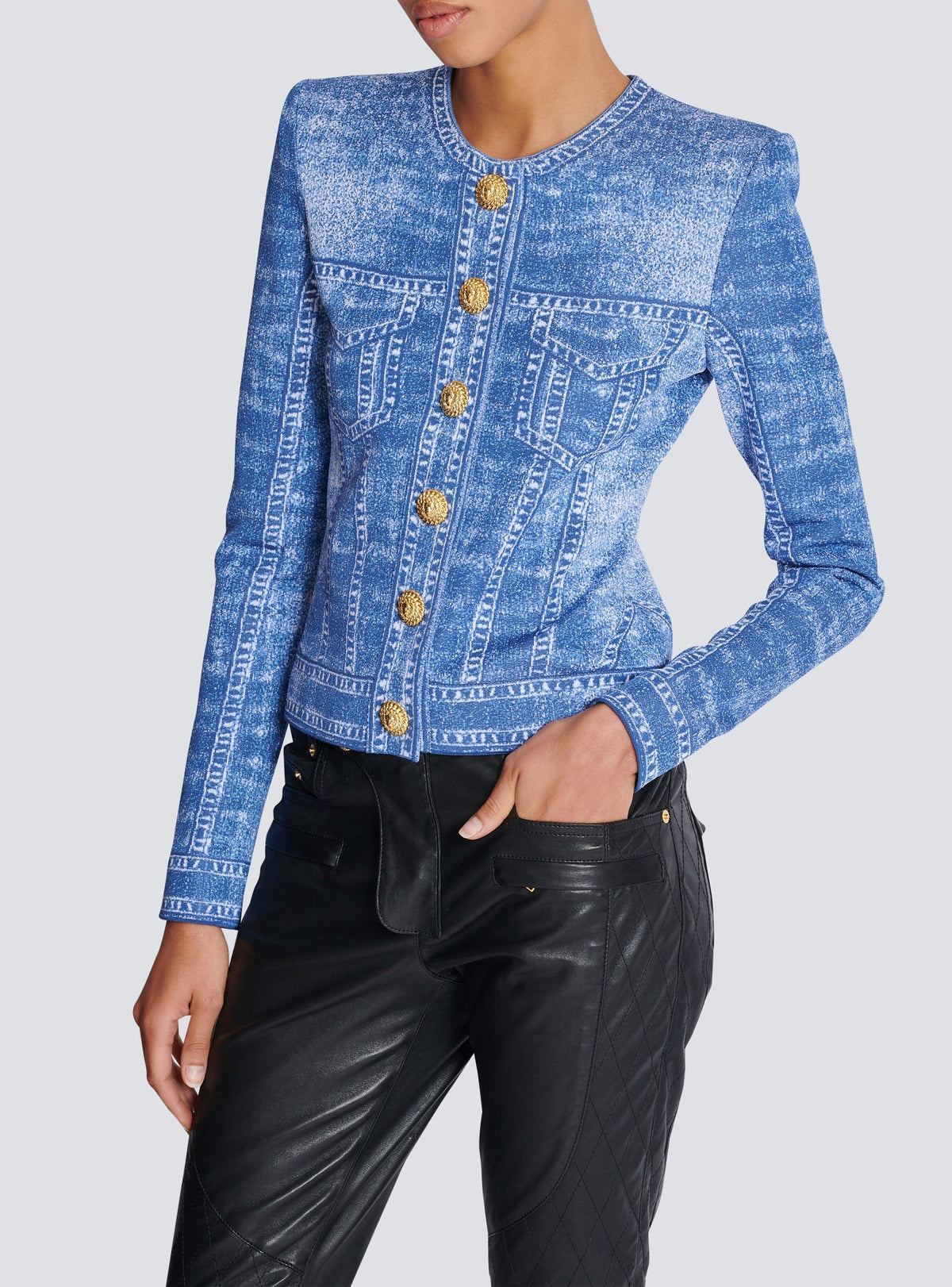 Knit cardigan - Jean Blue
